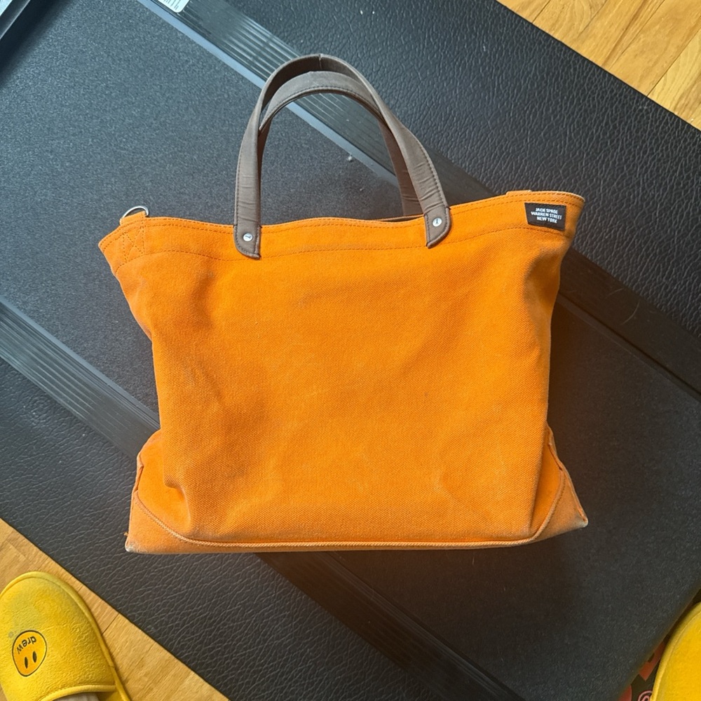 Jack Spade Bright Orange Canvas Bag